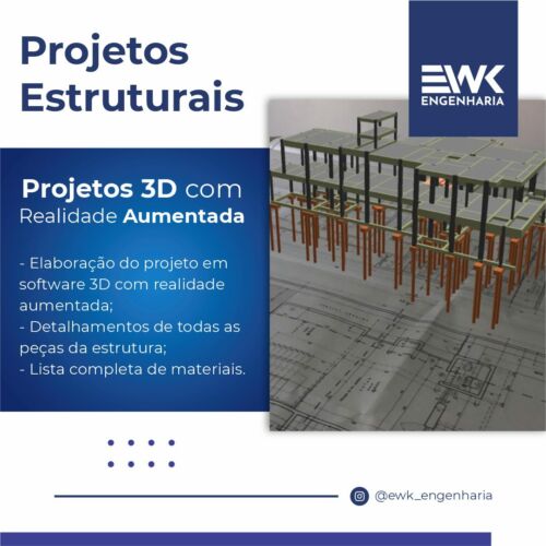 Projetos estruturais 3d com realidade aumentada