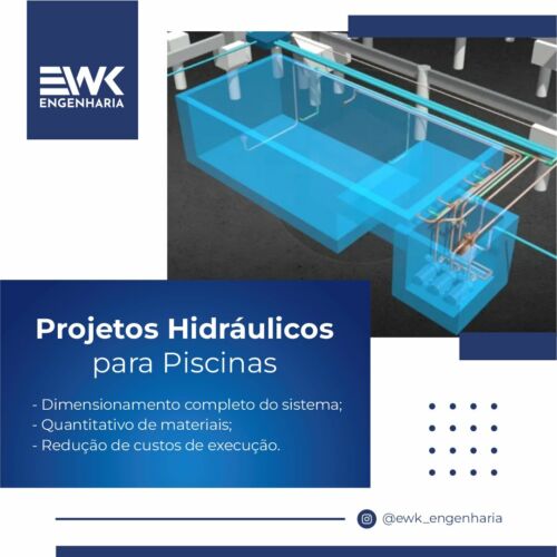 Projetos hidráulicos para piscinas