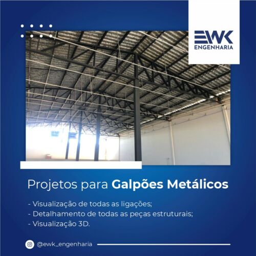 Projetos para galpões metalicos